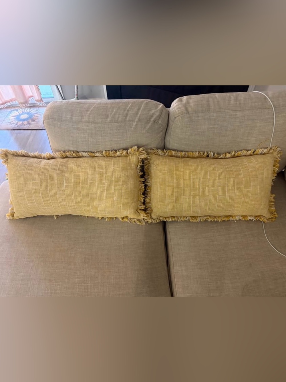 Yellow Throw Pillows from Kirklands - Pack of 2